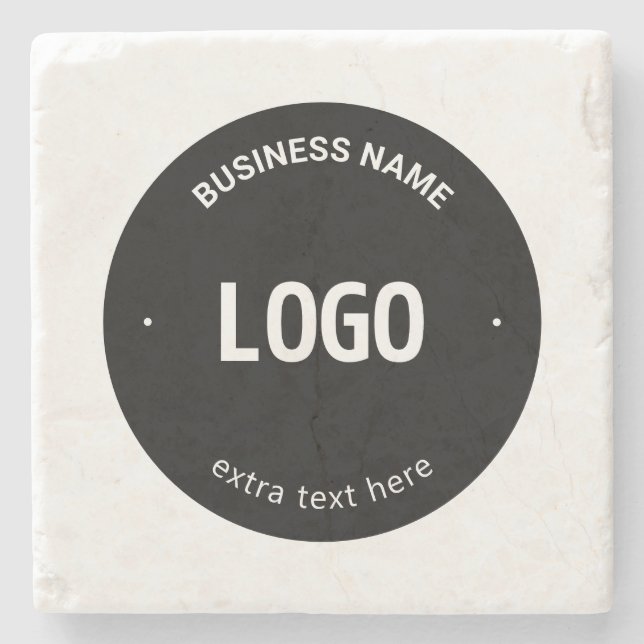 Your Logo, Image or Design & Editable Text Stone Coaster (Front)