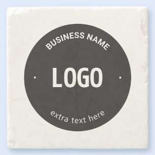 Your Logo, Image or Design & Editable Text Stone Coaster