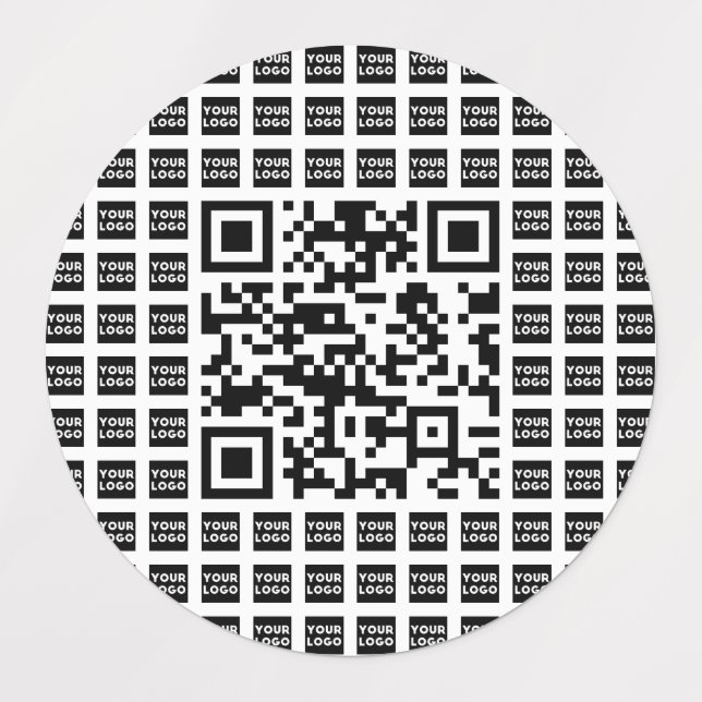Your Logo/Image Tiled & Editable Scannable QR code (Design 1)
