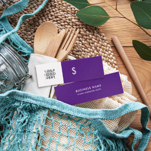 Your Logo Minimalist Purple White Price Tag