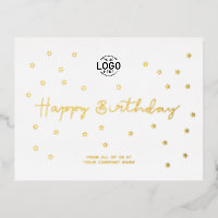 Your Logo Minimalist Stars Chic Business Birthday