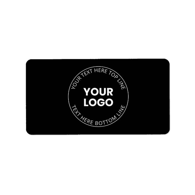 Your Logo Minimalistic Style Label (Front)