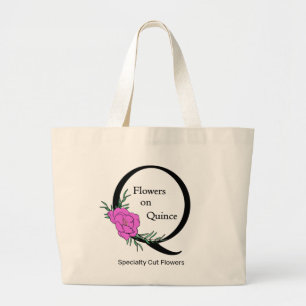 Your Logo Modern Custom Flower Farm Tote Bag