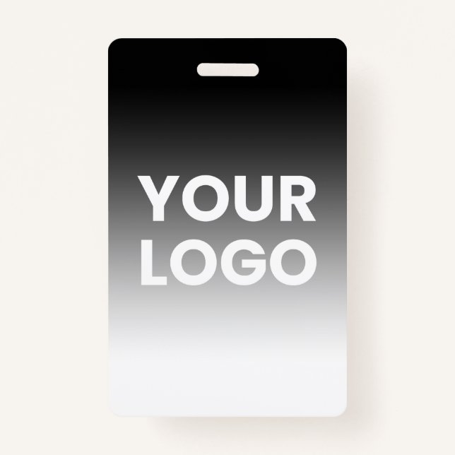 Your Logo & Modern Editable Colour Gradient Badge (Front)