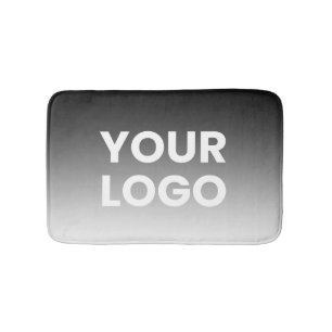 Your Logo & Modern Editable Colour Gradient Bath Mat