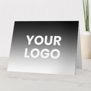Your Logo & Modern Editable Colour Gradient Card