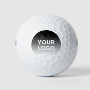 Your Logo & Modern Editable Colour Gradient Golf Balls