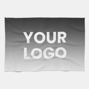 Your Logo & Modern Editable Colour Gradient Kitchen Towel