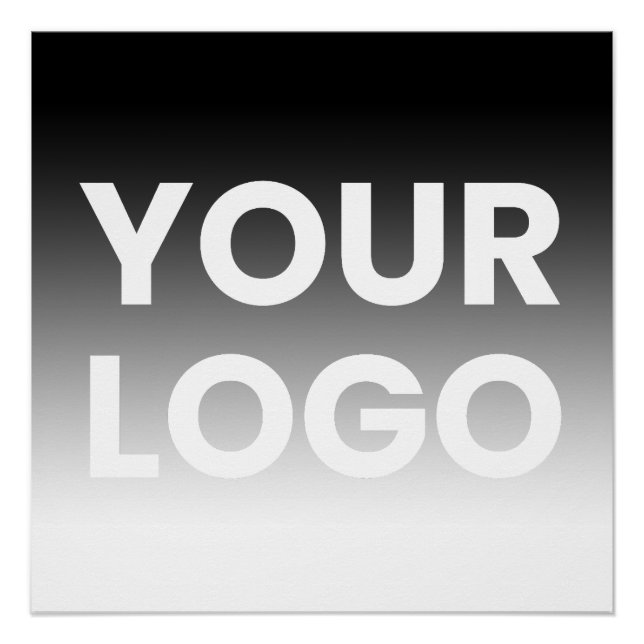 Your Logo & Modern Editable Colour Gradient Poster (Front)