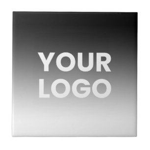 Your Logo & Modern Editable Colour Gradient Tile