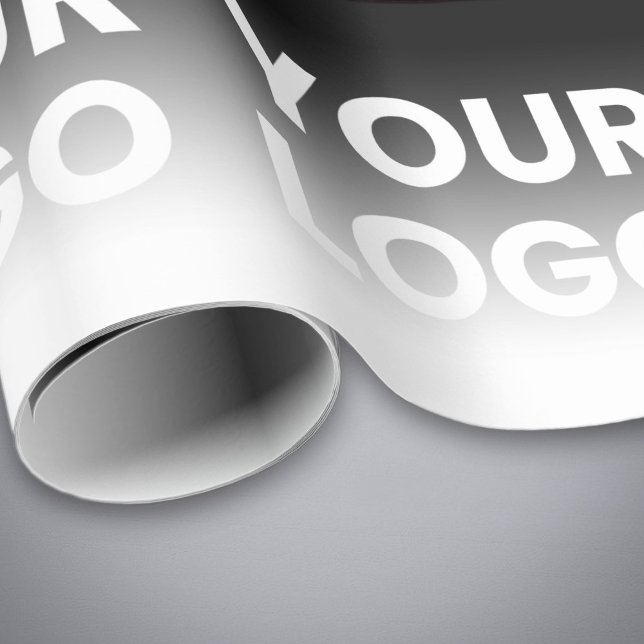 Your Logo & Modern Editable Colour Gradient Wrapping Paper (Creator Uploaded)