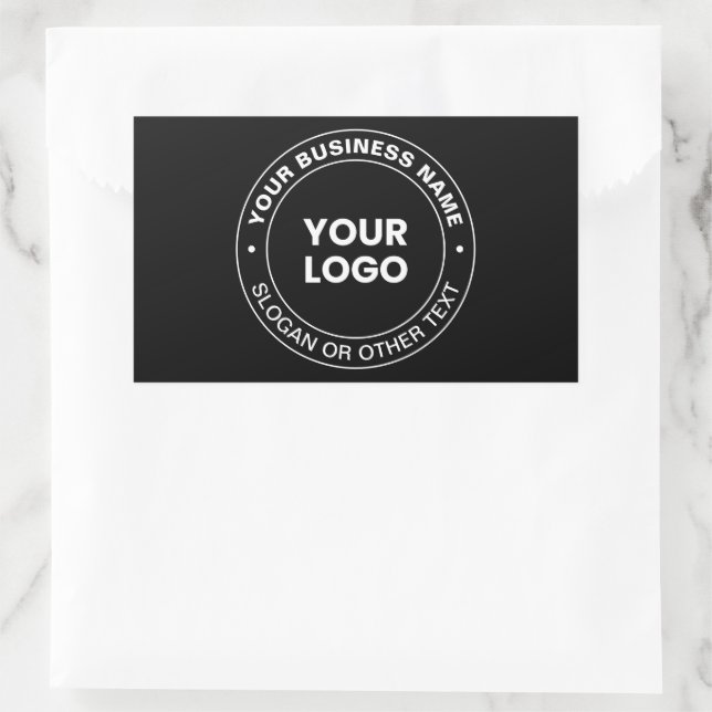 Your Logo | Modern Editable Text & Elements  Sticker (Bag)