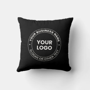 Your Logo   Modern Editable Text & Elements  Throw Pillow