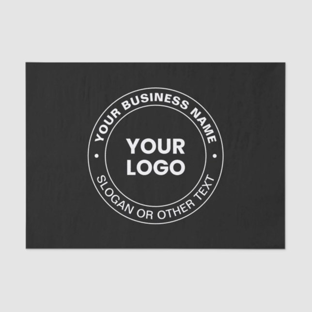 Your Logo | Modern Editable Text & Elements  Tissue Paper (Front)