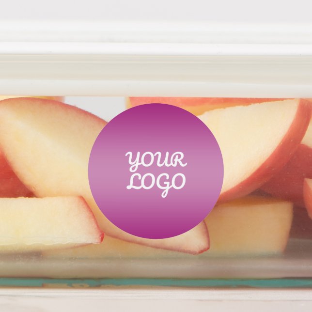 Your Logo & Modern Simple Ombre | Waterproof (Affixed)