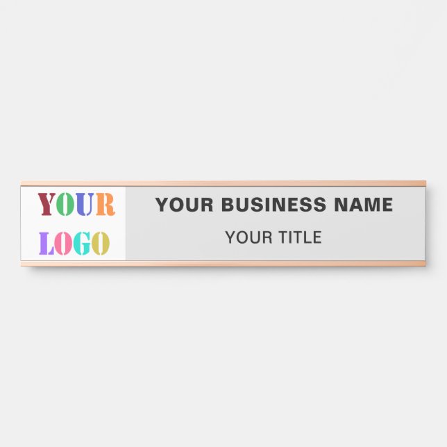 Your Logo Name Info Colour Company Office Door Sig Door Sign (Front)
