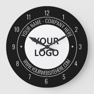 Your Logo Name Promotional Personalized Colour Large Clock