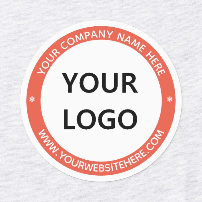 Your Logo Name Website Custom Colours Labels (Design 1)
