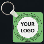 Your Logo Name Website Promotion Business Keychain<br><div class="desc">Custom Colours and Fonts - Design Your Own Personalized Keychain with Your Company Logo and Name Website or Custom Text Promotional Business Keychains Gift - Add Your Logo / Image or QR Code - Photo, Name / Company , Website or other info / text - Resize and move or remove...</div>