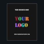 Your Logo Name Website Promotional Company Flyer<br><div class="desc">Custom Logo Name Website Promotional Personalized Company Office Promotion Business or Personal Customizable Colours and Text Modern Gift - Add Your Logo - Image - Photo / Name - Company / Website or E-mail or Phone - Contact Information / Address - Resize and Move or Remove / Add Elements -...</div>