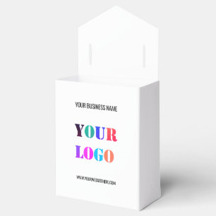 Your Logo Name Website Promotional Personalized Favor Box