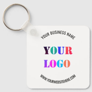 Your Logo Name Website Promotional Personalized Keychain