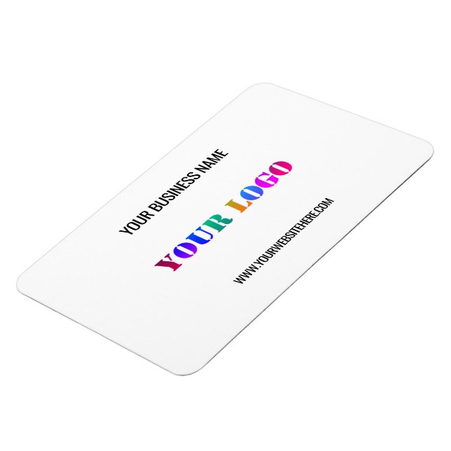Your Logo Name Website Promotional Personalized Magnet (Left Side)