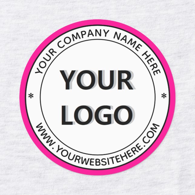 Your Logo Name Website Promotional Stamp Labels (Design 4)