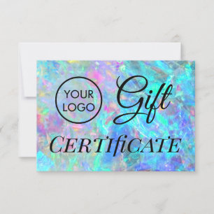 your logo opal gift certificate