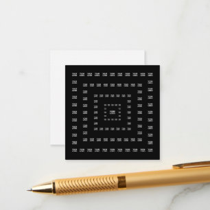 Your Logo or Any Design/Image   Square Pattern  Enclosure Card