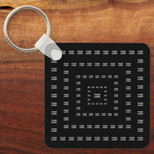 Your Logo or Any Design/Image   Square Pattern  Keychain