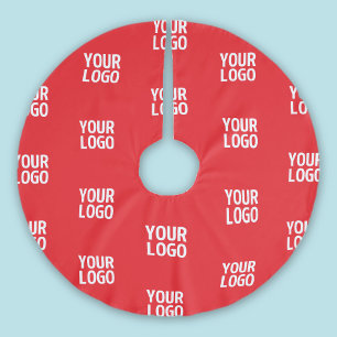 Your Logo or any Image/Design Automatically Tiled Brushed Polyester Tree Skirt