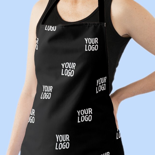 Your Logo or Any Image | Diagonal Stripes  Apron (Creator Uploaded)