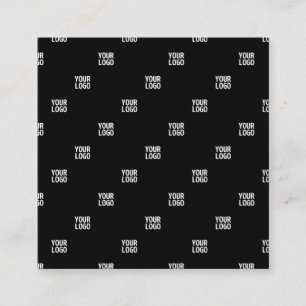 Your Logo or Any Image   Diagonal Stripes  Enclosure Card