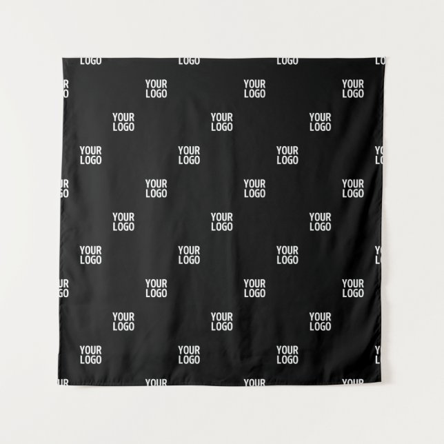 Your Logo or Any Image | Diagonal Stripes  Tapestry (Front)