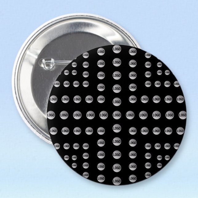 Your Logo or Any Image | Unique Modern Pattern  2 Inch Round Button (Creator Uploaded)