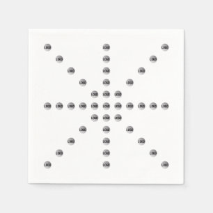 Your Logo or Any Uploaded Image Star Pattern Napkin