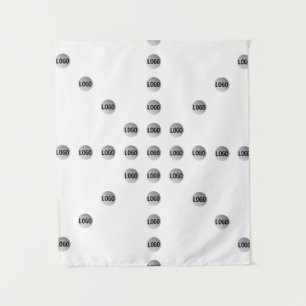 Your Logo or Any Uploaded Image   Star Pattern  Tapestry