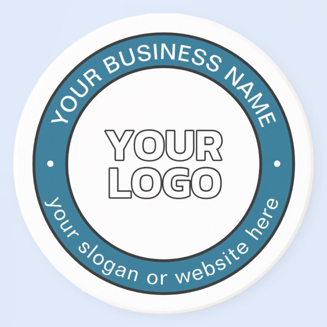 Your Logo or Design & Customizable Circular Text Coaster (Creator Uploaded)