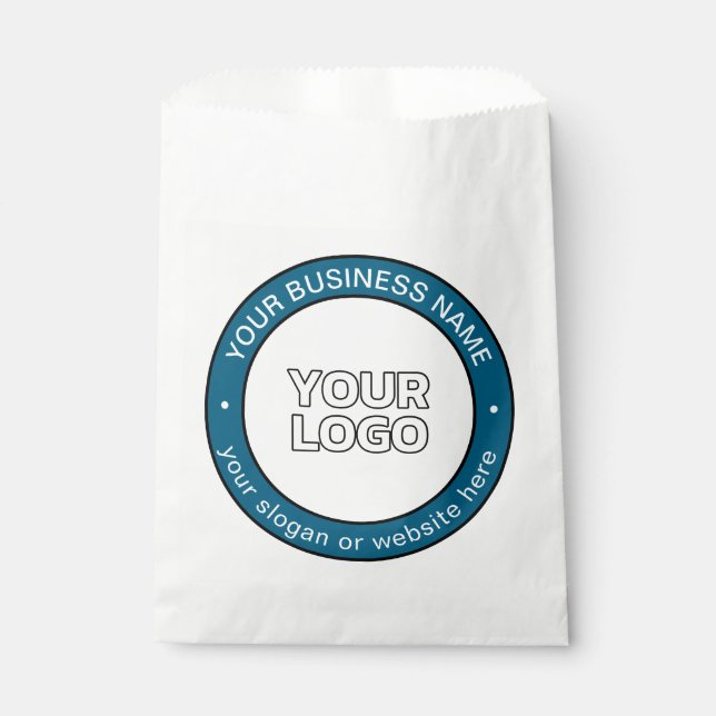 Your Logo or Design & Customizable Circular Text Favour Bag (Front)