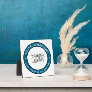 Your Logo or Design & Customizable Circular Text Plaque