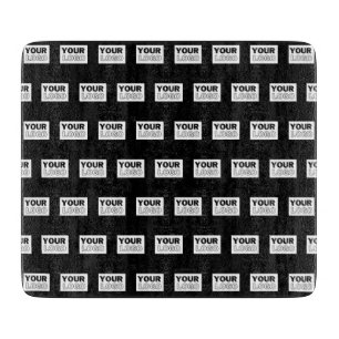 Your Logo or Design   Editable Colour Background  Cutting Board