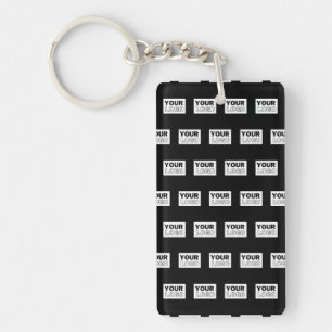 Your Logo or Design   Editable Colour Background  Keychain
