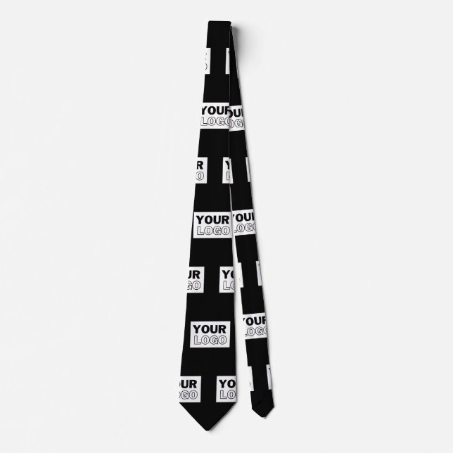 Your Logo or Design | Editable Colour Background  Tie (Front)