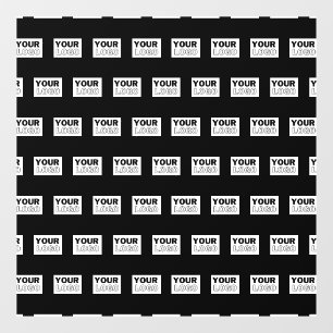 Your Logo or Design   Editable Colour Background  Window Cling