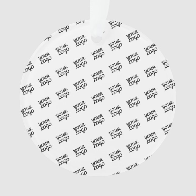 Your Logo or Design Element Tiled Ornament (Front)