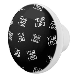Your Logo or Image Randomized Looking Template Ceramic Knob