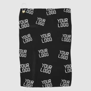 Your Logo or Image   Randomized Looking Template Golf Towel