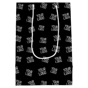 Your Logo or Image Randomized Looking Template Medium Gift Bag