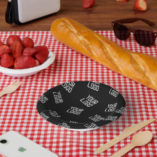 Your Logo or Image   Randomized Looking Template Paper Plate